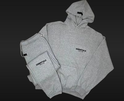 DARK Essentials Grey Hoodie And Sweatpants Set